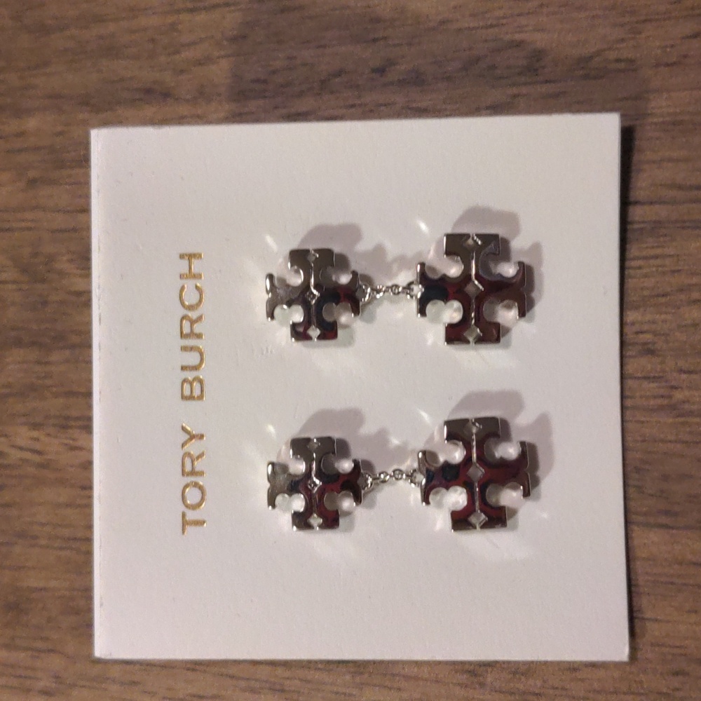 New Silver Tory Burch Earrings